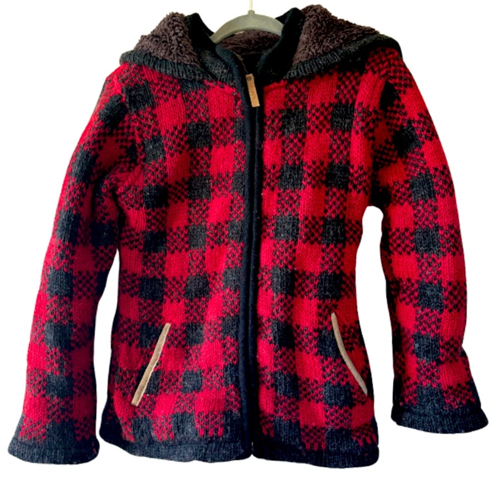Kyber 100% Wool Thick Buffalo Plaid Jacket